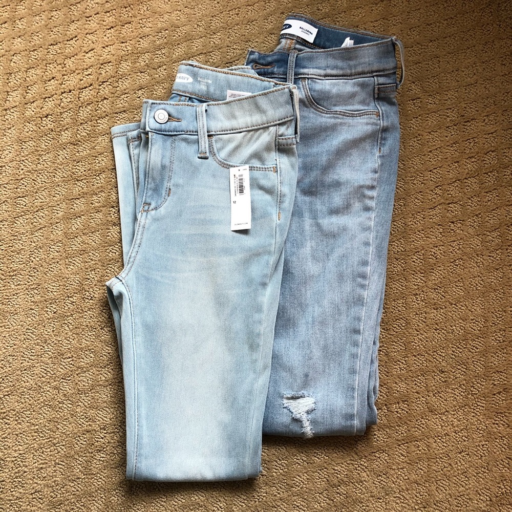 Old Navy Ballerina Jeggings - 2 PAIRS - size 12